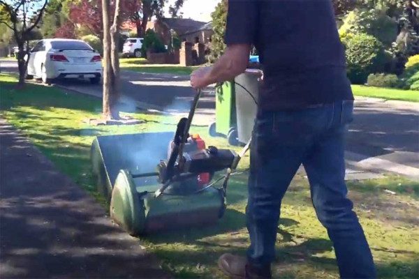 Lawn mower renovated - from a video made during lockdown